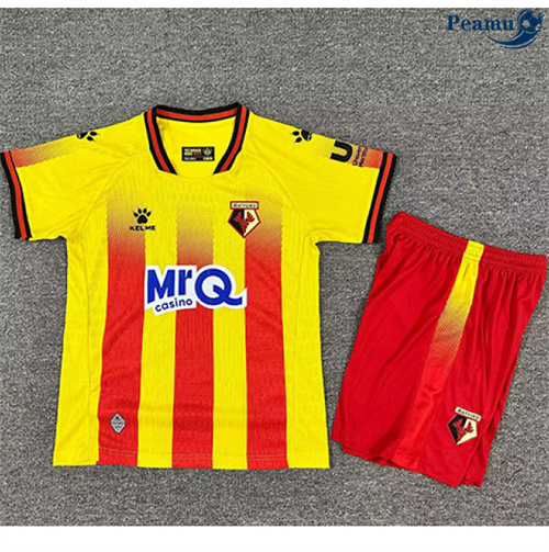 Camisola Futebol Watford Crianças Principal Equipamento 2025-2026