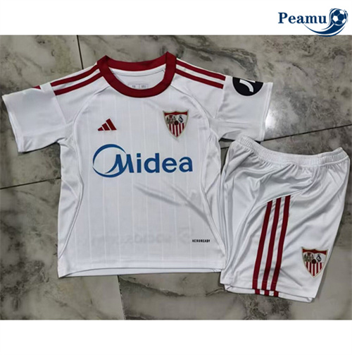 Camisola Futebol Sevilla fc Crianças Principal Equipamento 2025-2026