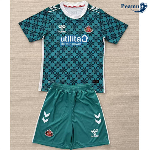 Camisola Futebol Sunderland Crianças Equipamento Goleiro Verde 2025-2026