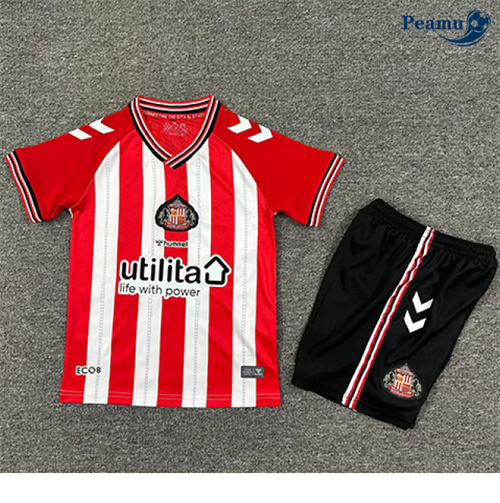 Camisola Futebol Sunderland Crianças Principal Equipamento 2025-2026