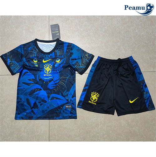 Camisola Futebol Brasil Crianças Equipamento Especial Azul 2025-2026