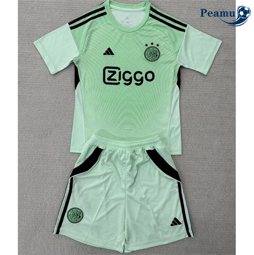 Camisola Futebol Ajax Crianças Equipamento Verde 2025-2026