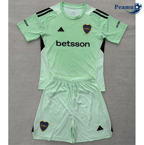 Camisola Futebol Boca Juniors Crianças Equipamento Goleiro Vert 2025-2026