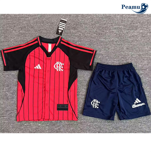 Camisola Futebol Flamengo Crianças Equipamento béisbol 2025-2026