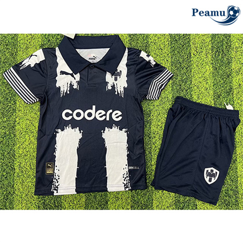 Camisola Futebol Monterrey Crianças Equipamento Negro 2025-2026