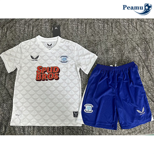 Camisola Futebol Preston Crianças Principal Equipamento 2025-2026