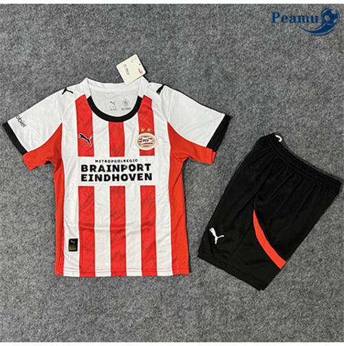 Camisola Futebol PSV Eindhoven Crianças Principal Equipamento 2025-2026