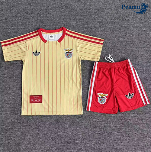 Camisola Futebol Benfica Crianças Equipamento Amarillo 2025-2026