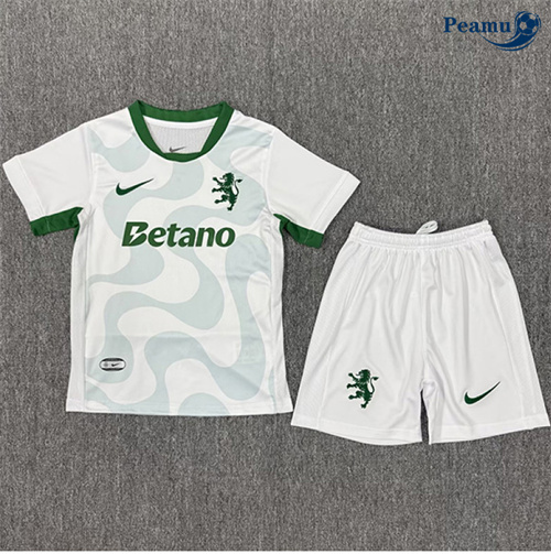 Camisola Futebol Sporting CP Crianças Alternativa Equipamento 2025-2026