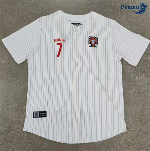 Camisola Futebol Portugal Equipamento Branco béisbol 2025-2026