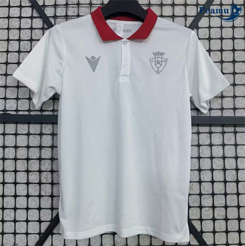 Camisola Futebol Osasuna Equipamento polo Branco 2025-2026