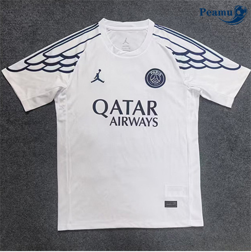 Camisola Futebol PSG Equipamento Branco 2025-2026