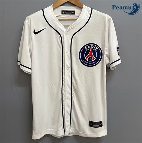 Camisola Futebol PSG Equipamento Beisebol Branco 2025-2026