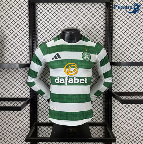 Camisola Futebol Celtic Player Principal Equipamento Mangas compridas 2025-2026