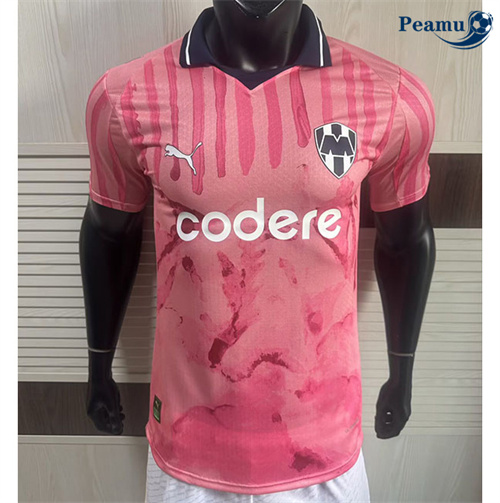 Camisola Futebol Monterrey Player Equipamento Rosa 2025-2026