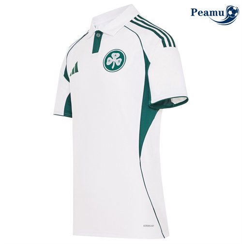 Camisola Futebol Panathinaikos Alternativa Equipamento Branco 2025-2026