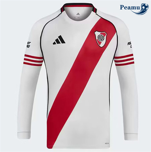 Camisola Futebol River Plate Principal Equipamento Mangas compridas 2025-2026