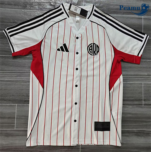 Camisola Futebol River Plate Equipamento Beisebol 2025-2026