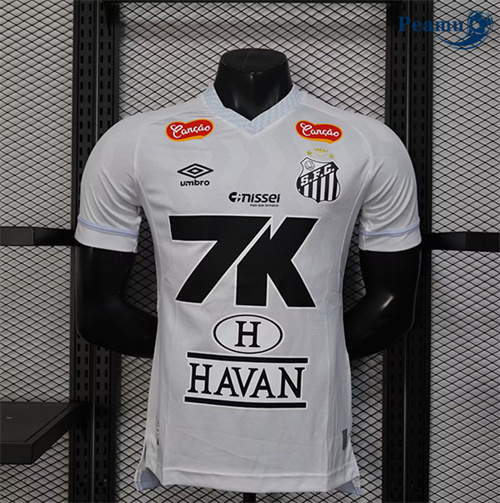 Camisola Futebol Santos Player Equipamento Branco 2025-2026