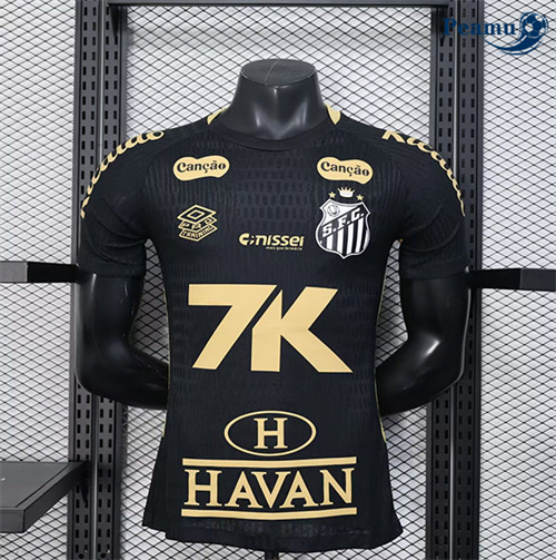 Camisola Futebol Santos Player Equipamento Negro 2025-2026