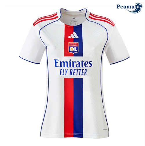 Camisola Futebol Lyon Mulher Principal Equipamento 2025-2026