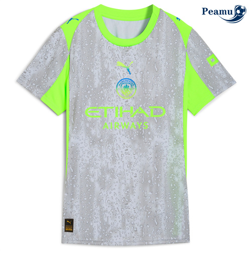 Camisola Futebol Manchester City Mulher Alternativa Equipamento 2025-2026