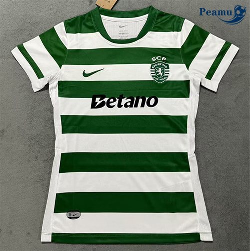 Camisola Futebol Sporting CP Mulher Principal Equipamento 2025-2026