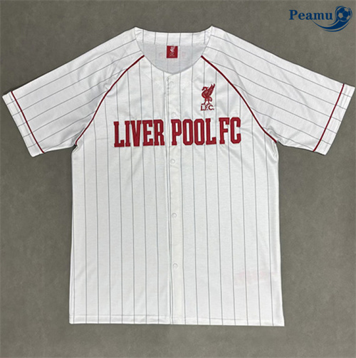 Camisola Futebol Liverpool Equipamento Beisebol Branco 2025-2026
