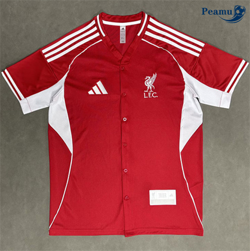 Camisola Futebol Liverpool Equipamento béisbol Vermelho 2025-2026