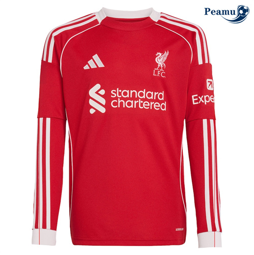 Camisola Futebol Liverpool Principal Equipamento Mangas compridas 2025-2026