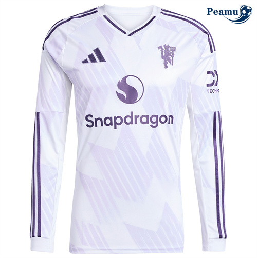 Camisola Futebol Manchester United Alternativa Equipamento Mangas compridas 2025-2026