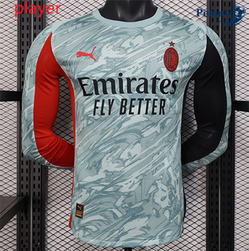 Camisola Futebol AC Milan Player Alternativa Equipamento Mangas compridas 2025-2026