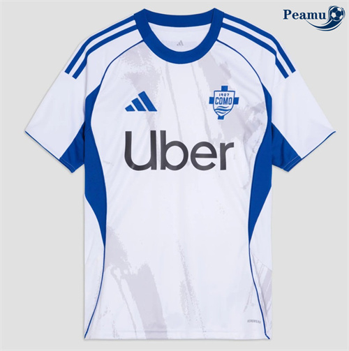 Camisola Futebol Como 1907 Alternativa Equipamento 2025-2026