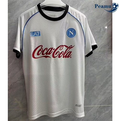Camisola Futebol Naples Equipamento Formação Branco 2025-2026