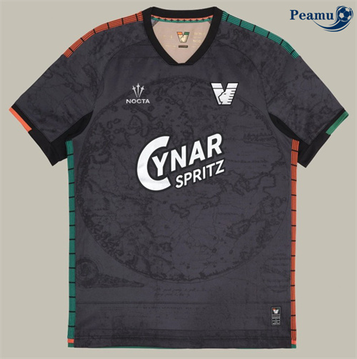 Camisola Futebol Veneza Equipamento Negro 2025-2026