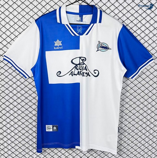 Camisola Futebol Retrô Alaves Principal Equipamento 2000-01