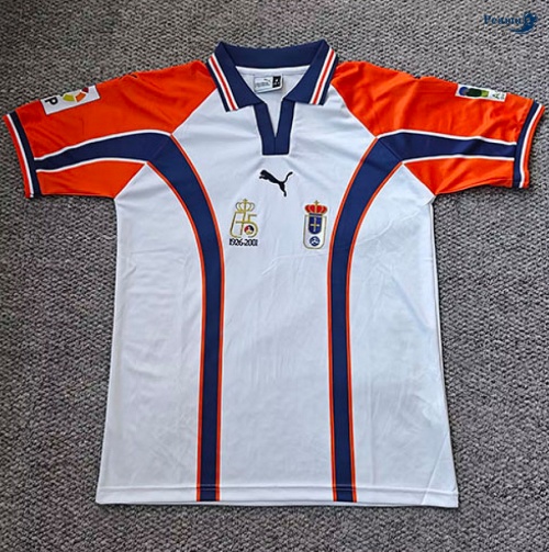 Camisola Futebol Retrô Real Oviedo Alternativa Equipamento 2001