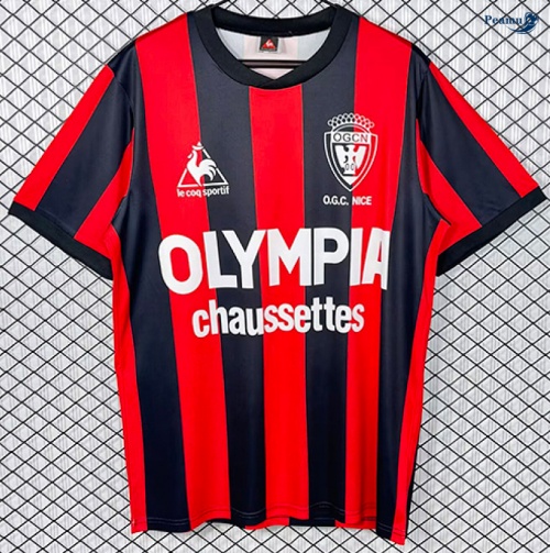 Camisola Futebol Retrô OGC Nice Principal Equipamento 1977-78
