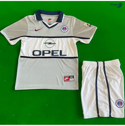 Camisola Futebol Retrô PSG Crianças Alternativa Equipamento 2000-01