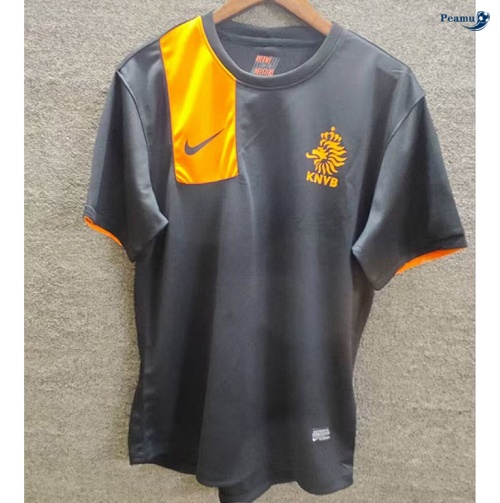 Camisola Futebol Retrô Países Baixos Equipamento preto 2012