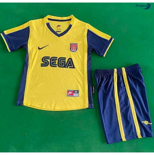 Camisola Futebol Retrô Arsenal Crianças Alternativa Equipamento 2000-01