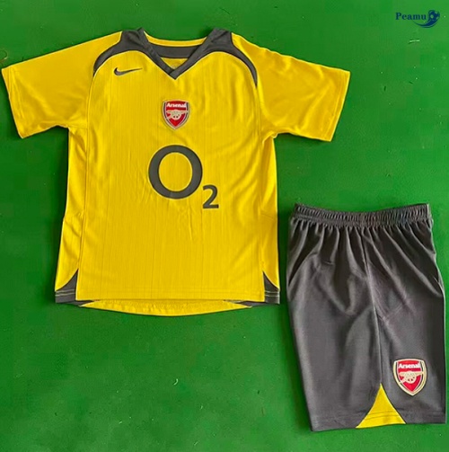 Camisola Futebol Retrô Arsenal Crianças Alternativa Equipamento 2005-06