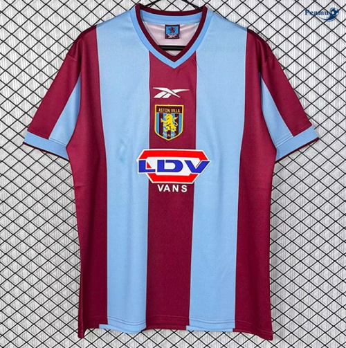 Camisola Futebol Retrô Aston Villa Principal Equipamento 1999-00
