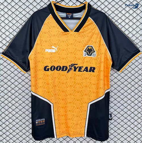 Camisola Futebol Retrô Wolverhampton Principal Equipamento 1996-98