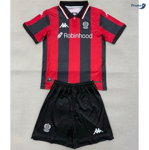 Camisola Futebol OGC Nice Crianças Principal Equipamento 2025-2026
