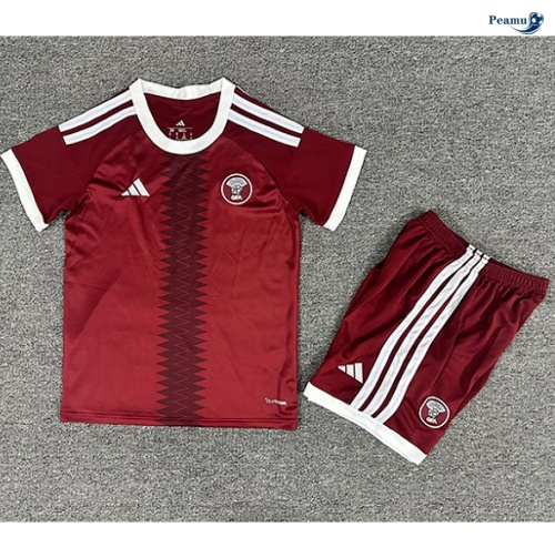 Camisola Futebol Qatar Crianças Principal Equipamento 2026-2027