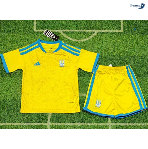 Camisola Futebol Ucrânia Crianças Principal Equipamento 2026-2027