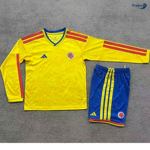 Camisola Futebol Colômbia Crianças Principal Equipamento Manga comprida 2026-2027