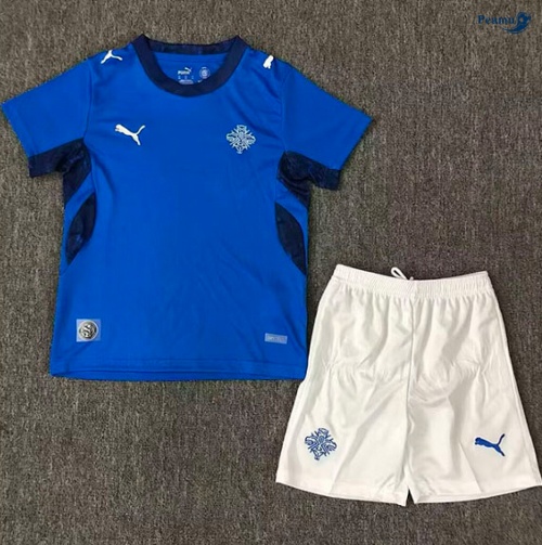 Camisola Futebol Islândia Crianças Principal Equipamento 2026-2027