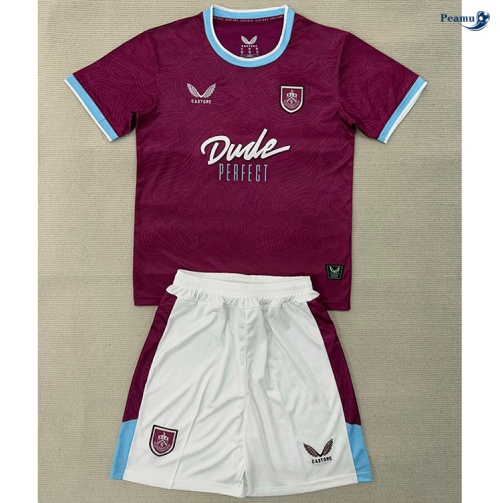Camisola Futebol Burnley Crianças Principal Equipamento 2025-2026